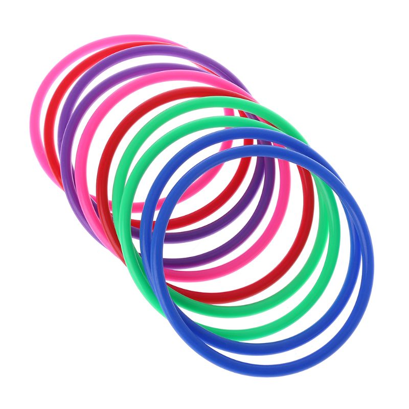 Kids Education Park - 10 Pcs Kunststoff Werfen Ringe Ziel