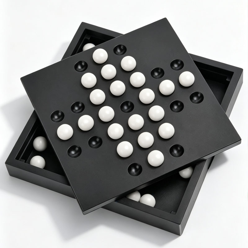 Kids Education Board - Europäisches Klassisches Einzel-Schach Peg Solitaire Lehrreiches