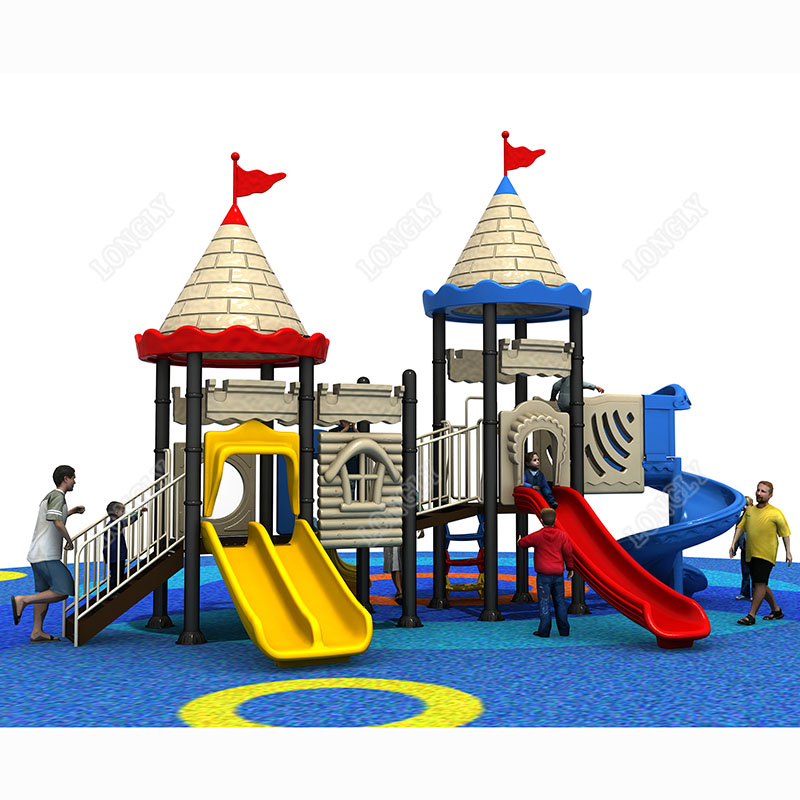Kids Education Park - Hochwertige Outdoor-Spielplatzausrüstung für Kinder: Schloss-Themenpark-Rutsche aus