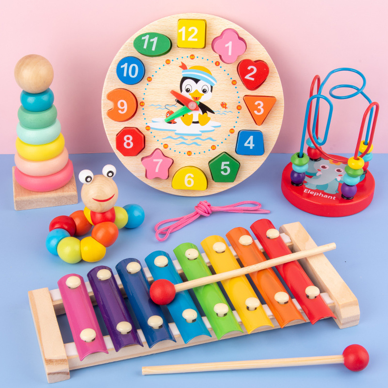 Kids Education Music - Montessori Baby Spielzeug Kinder 3D Holz