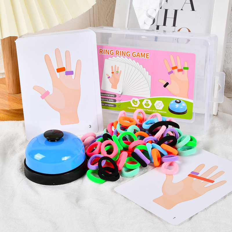 Kids Education Board - Kinder Finger Ring Brettspiel Farbe Passenden