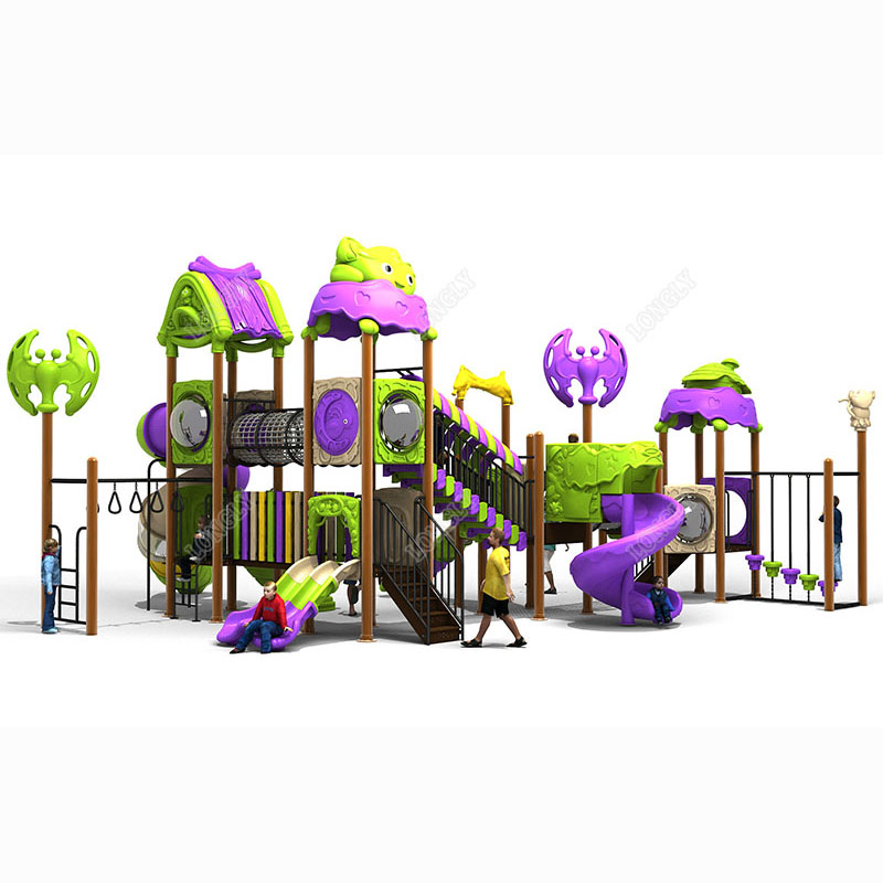 Kids Education Park - Neueste Outdoor-Spielplatzrutsche aus Kunststoff für Kinder,
