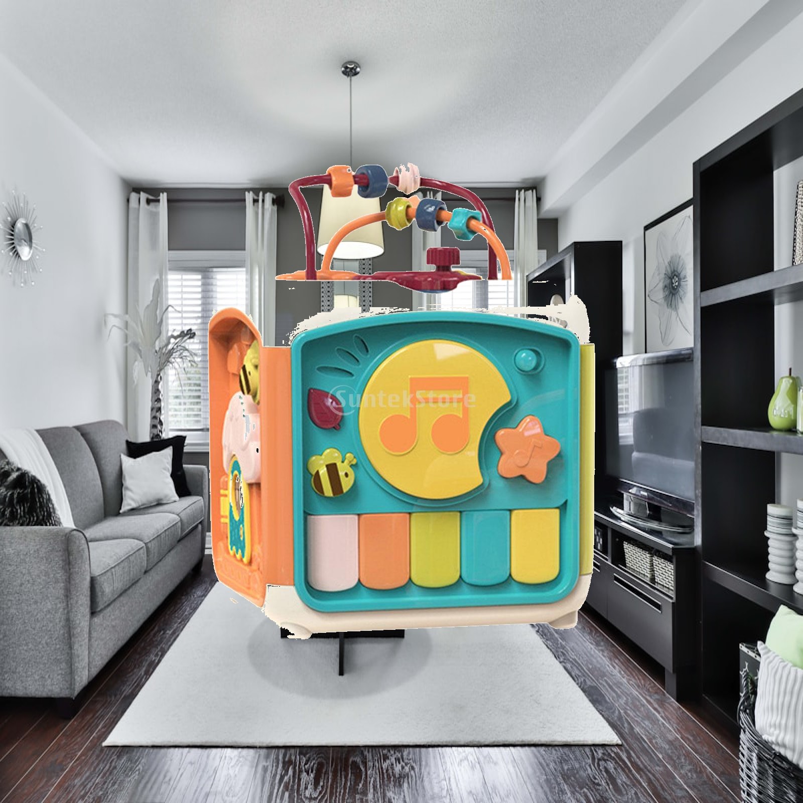 Kids Education Center - 7-in-1-Aktivitätsspielcenter für Kinder und Kleinkinder, pädagogisches