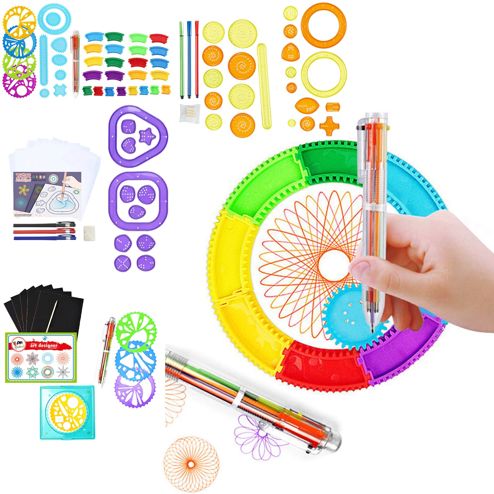 Buntes Spirograph-Set für Kind – Kids Education Gift Bewertung und Preis
