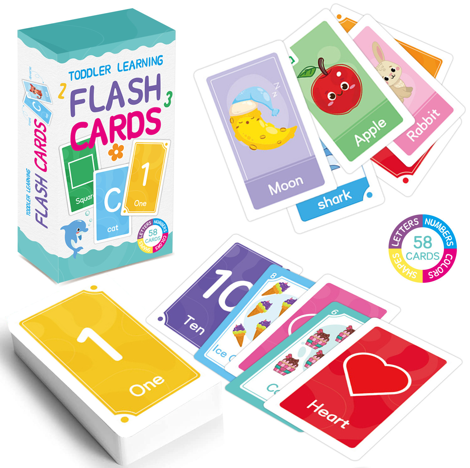 58 Stück ABC-Alphabet-Lernkart – Kids Education Gift Bewertung und Preis