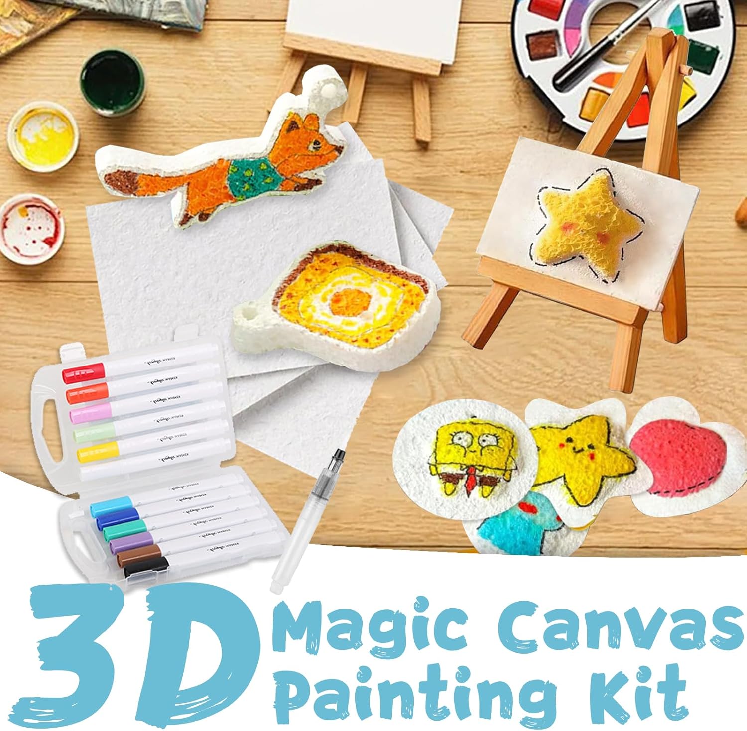 3D Puffy Foam Texture Malerei  – Kids Education Board Bewertung und Preis
