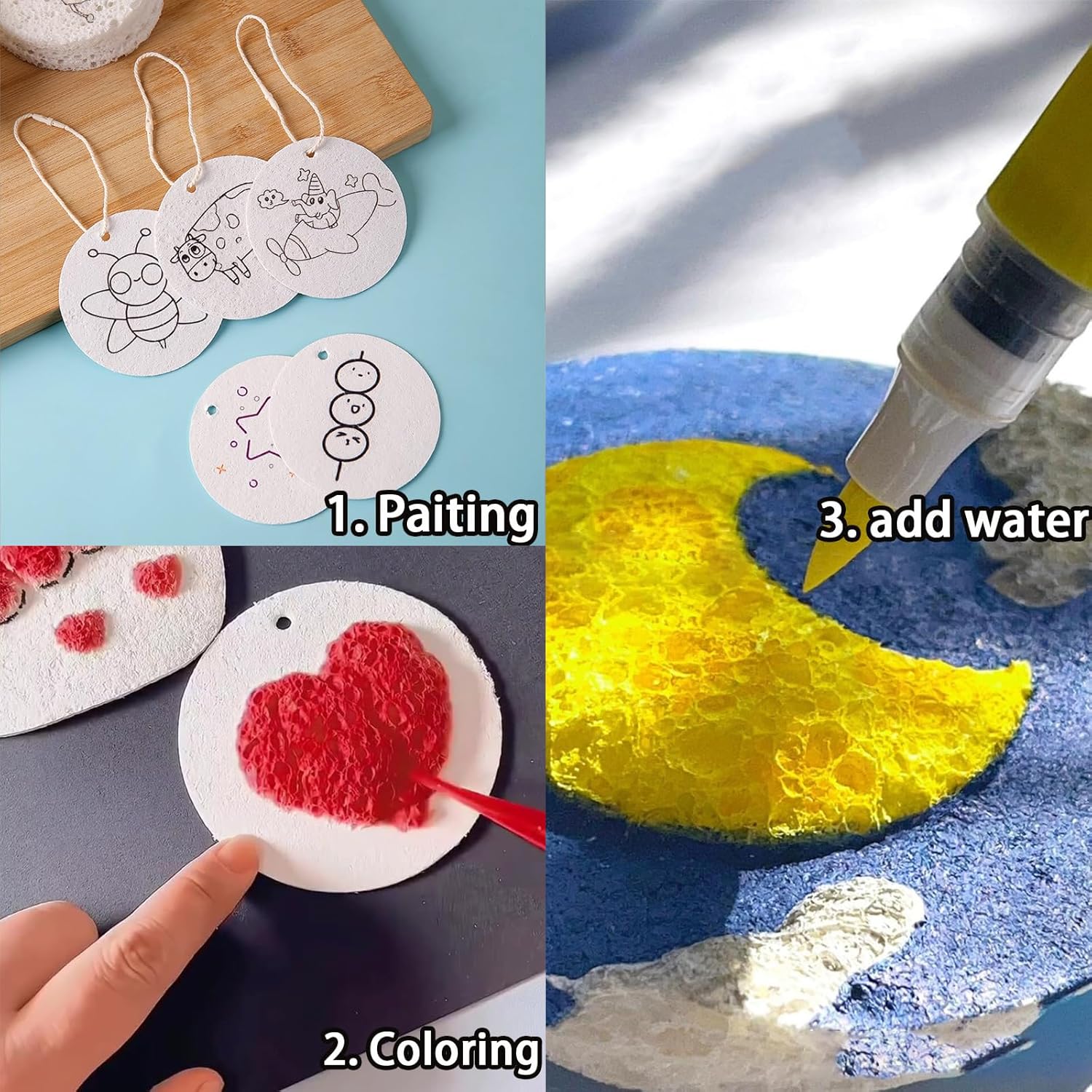 3D Puffy Foam Texture Malerei  – Kids Education Board Bewertung und Preis