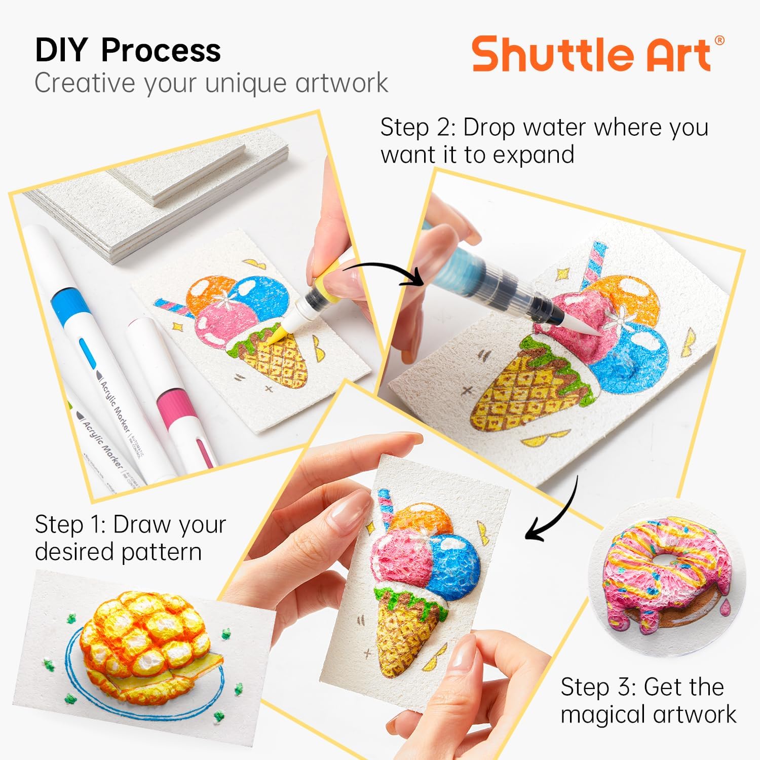 3D Puffy Foam Texture Malerei  – Kids Education Board Bewertung und Preis