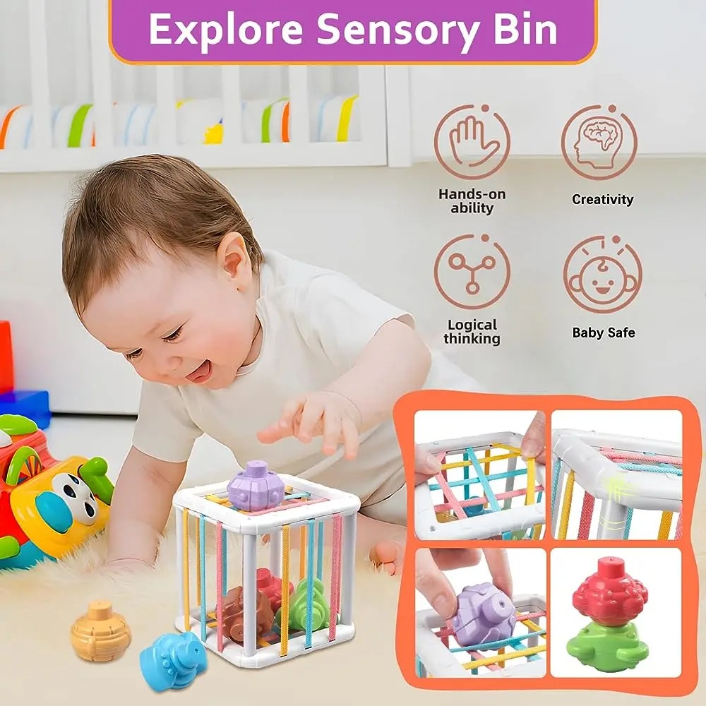 Regenbogenfarbiger Montessori- – Kids Home Education Bewertung und Preis