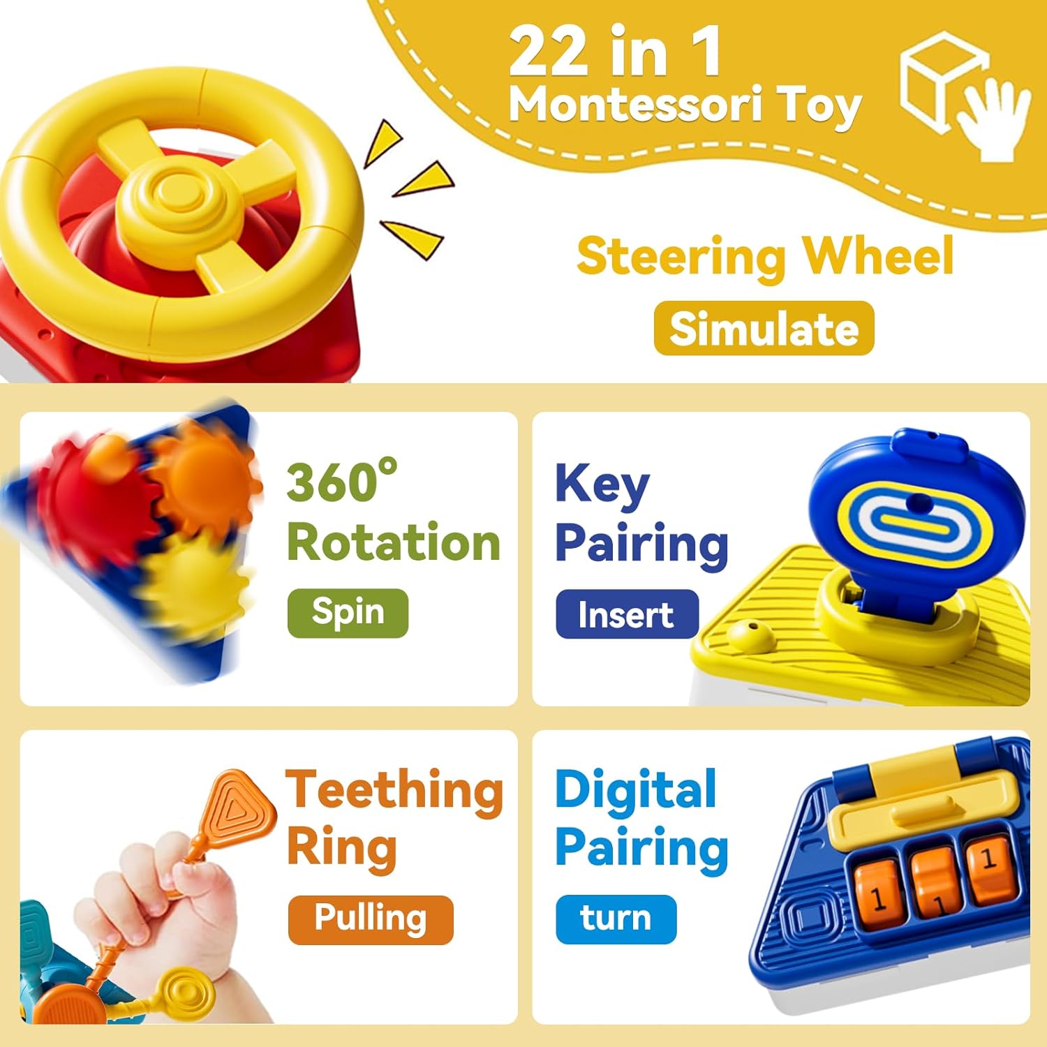 Baby Busy Board Aktivitätswürf – Kids Education Board Bewertung und Preis