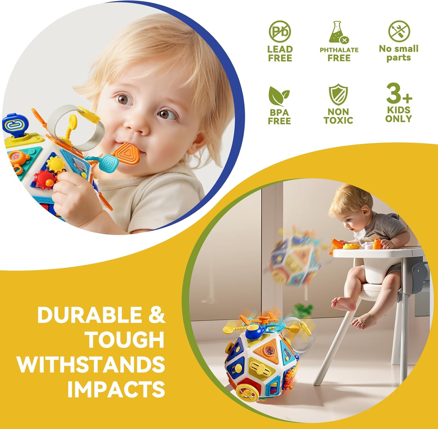 Baby Busy Board Aktivitätswürf – Kids Education Board Bewertung und Preis