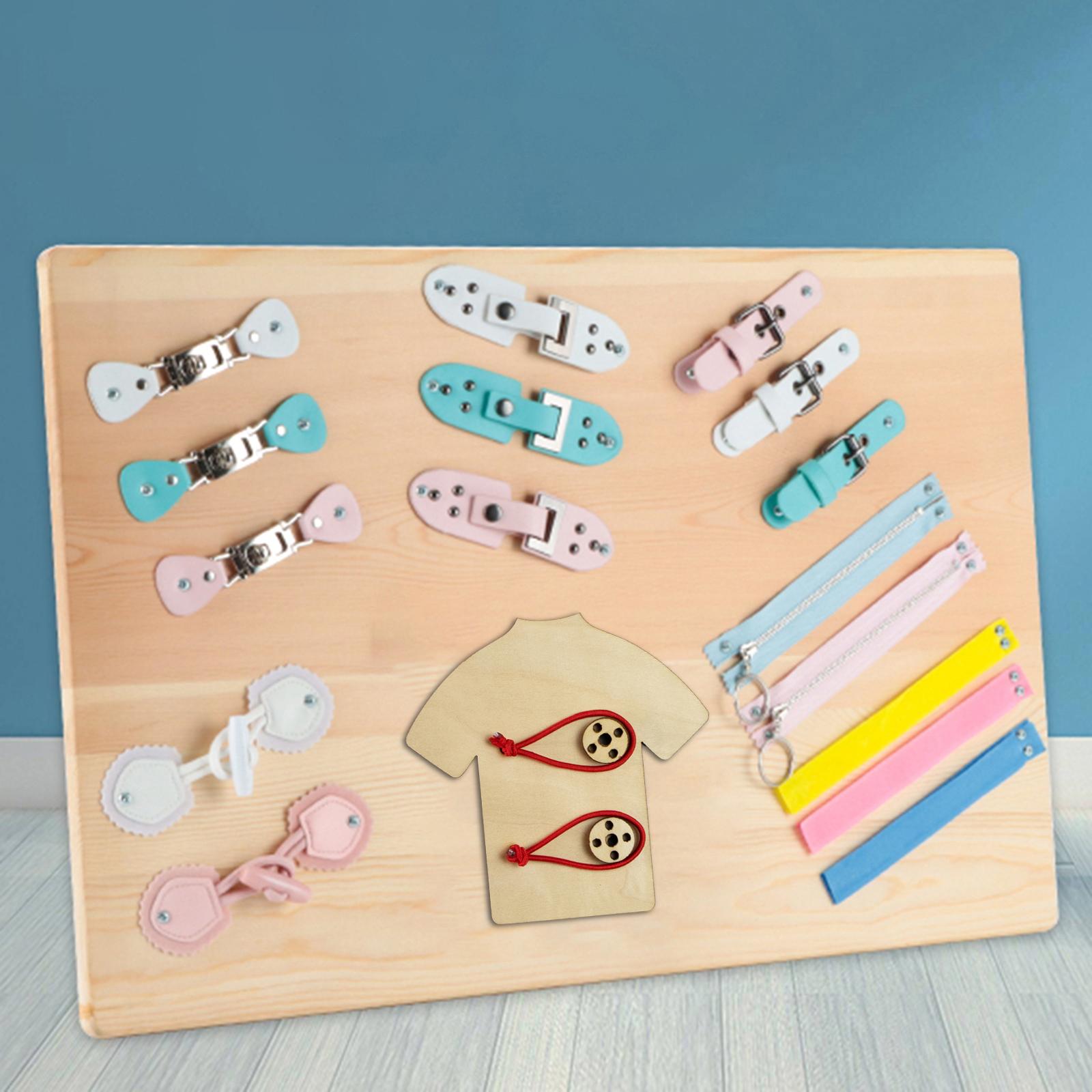 Pädagogisches Holz-Busy-Board  – Kids Education Board Bewertung und Preis
