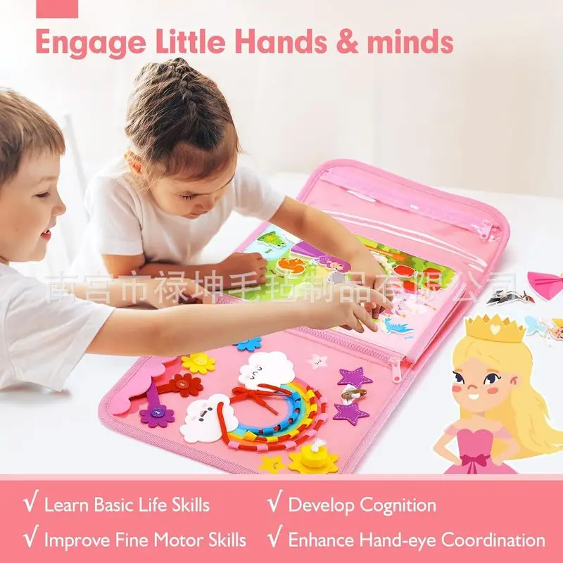 Prinzessin Montessori Filz-Bus – Kids Education Board Bewertung und Preis